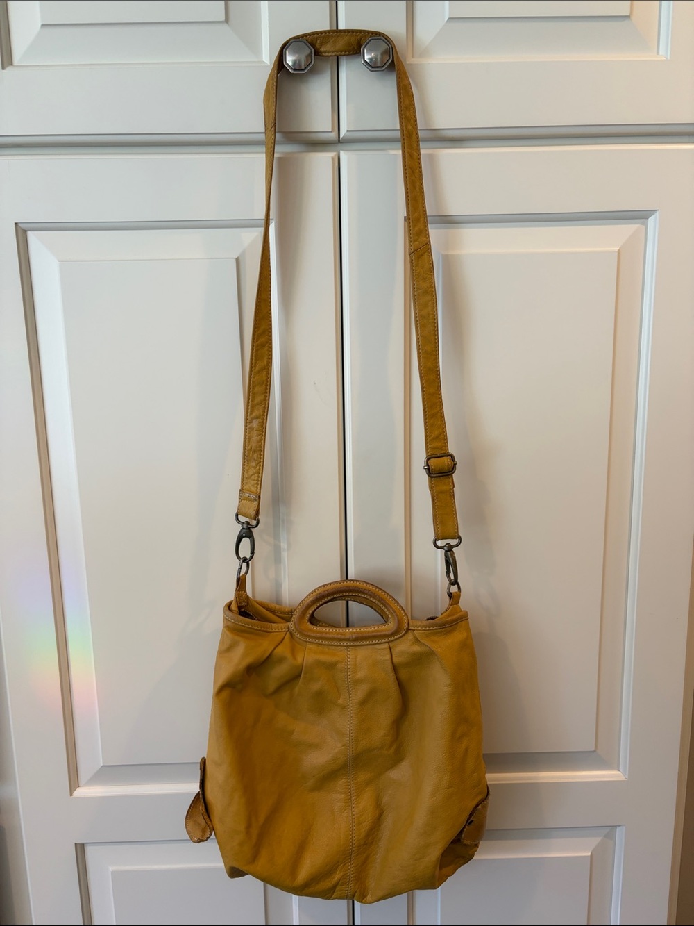 Latino Mustard Leather Crossbody